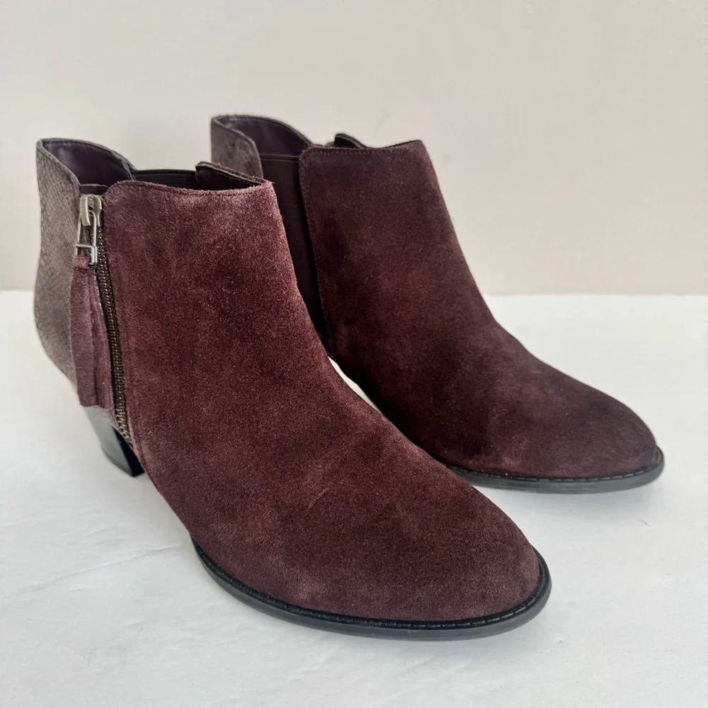 Vionic Anne Ankle Boots In Java Snake size 8